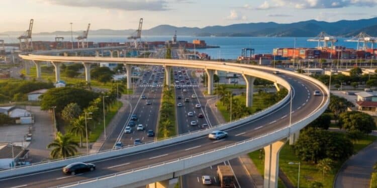 Novo viaduto de R$ 73,6 milhões sobre a Avenida Roque Vernalha é anunciado no Paraná e promete deixar a mobilidade em Paranaguá mais fluida