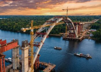 Obra de R$ 405,6 milhões da Ponte do Xingu na BR-230 avança no Pará, já supera 50% de execução e promete eliminar travessia por balsas na região