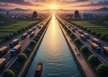 Canal mais longo e antigo do mundo conecta duas cidades com quase 1.800 km, é importante para o transporte de grãos e se tornou um Patrimônio Mundial da UNESCO