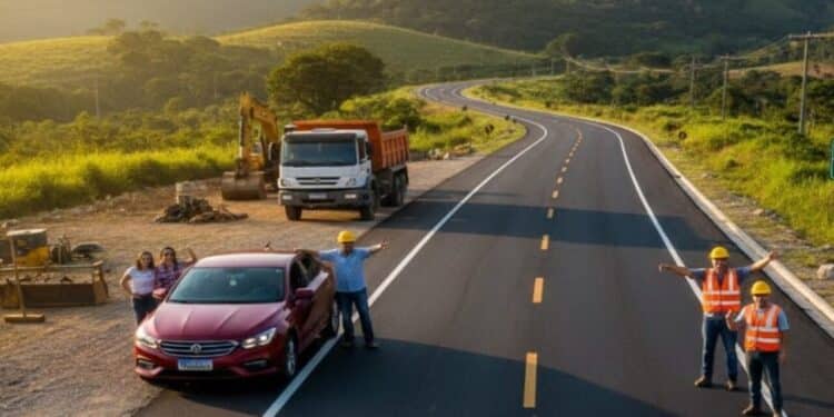 Obras de R$ 60 milhões prometem levar asfalto à LMG-626 para aumentar segurança, facilitar viagens e melhorar a rota entre Curral de Dentro e Mirandópolis