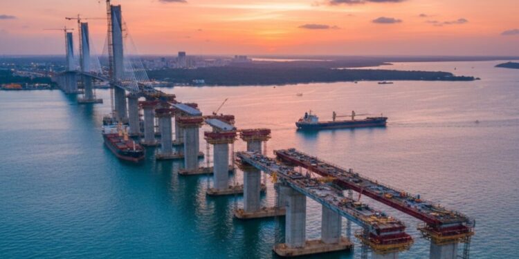 Megaobra de R$ 12 bilhões no Brasil vai erguer ponte gigante que promete gerar 7 mil empregos e reduzir o tempo de viagem em quase 2 horas