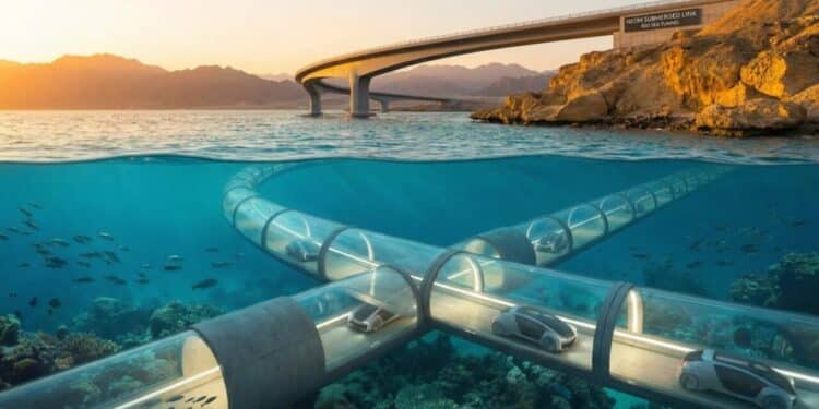 Com 18 km sob o mar, maior túnel submerso do mundo de R$ 43 bilhões promete revolucionar o turismo economizando cerca de 160 km em viagens