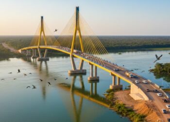 Nova megaponte de R$ 60 milhões sobre o Rio São Lourenço promete reduzir o isolamento no Pantanal e ligar regiões importantes