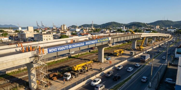 Paraná anuncia novo viaduto de R$ 73,6 milhões em Paranaguá na maior obra da história recente da cidade e promete melhorar o fluxo de veículos na região com fim de gargalos
