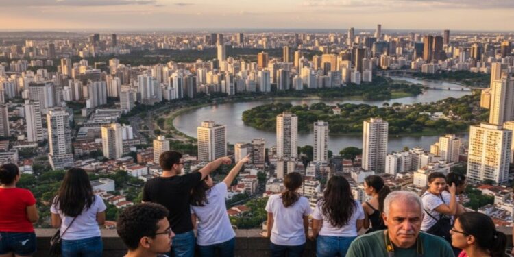 A maior região metropolitana do ocidente e do Hemisfério Sul fica no Brasil, tem uma população superior a 22 milhões de habitantes e concentra quase 10% do PIB brasileiro