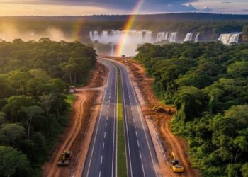 Avanço das obras de duplicação da Rodovia das Cataratas em Foz do Iguaçu chega a 78% com investimento de R$ 165,8 milhões