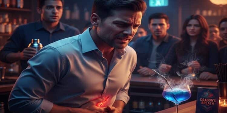 Homem sofre perfuração no estômago após consumir coquetel que ficou famoso nos bares