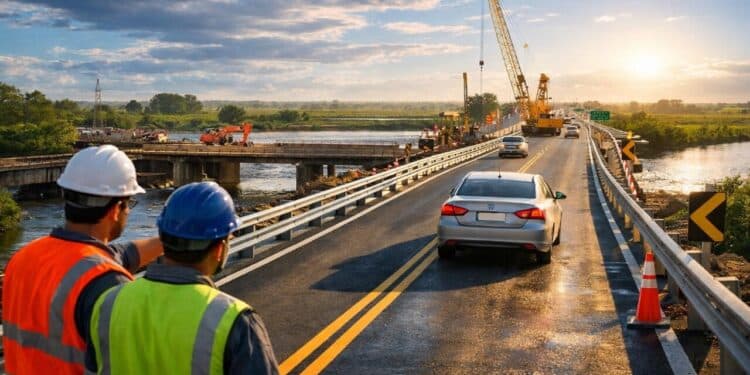 Segunda ponte reconstruída na BR-116 é liberada no Polo Rodoviário de Pelotas e obras avançam com investimento de R$ 42 milhões