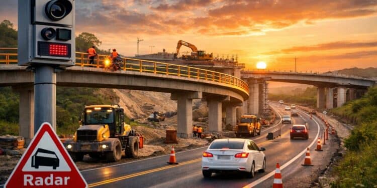 Rodovias federais da Paraíba passam por obras com instalação de mais de 10 novos radares de fiscalização eletrônica, passarelas e viadutos para melhorar a segurança dos motoristas