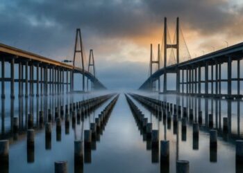 A ponte gigante com mais de 9.500 pilares no fundo de um lago que gera ansiedade e medo em quem atravessa seus 38 km