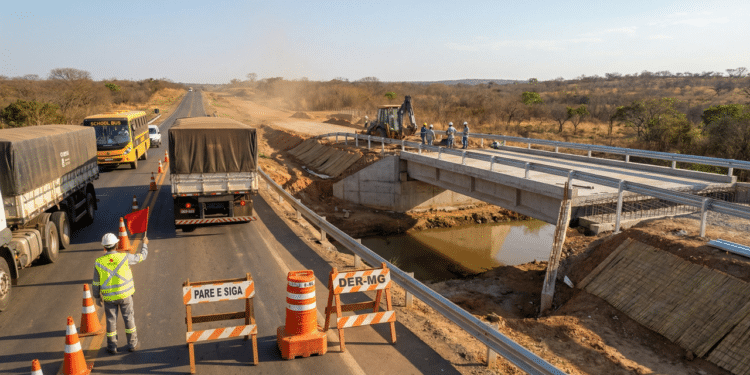 MG-202 vai receber novas pontes que reduzem em mais de 2 horas a viagem até Brasília e fortalecem a região