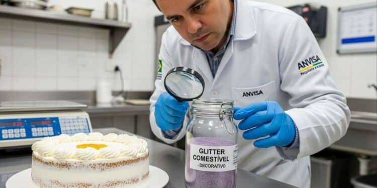 Recolhimento e suspensão oficial da Anvisa de produtos alimentícios contendo glitter