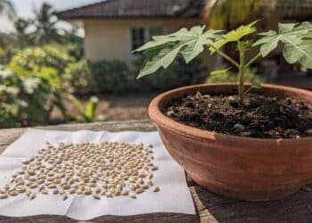 Antes de jogar fora as sementes, veja como plantar mamão do mercado e colher em casa