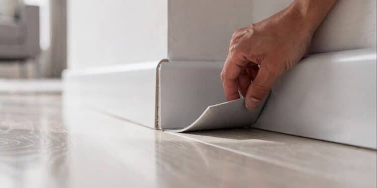 Novo rodapé autocolante dispensa pregos e deixa acabamento sofisticado em minutos