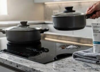 Como tirar riscos da placa de vitrocerâmica do fogão sem danificar o vidro ou gastar com produtos agressivos