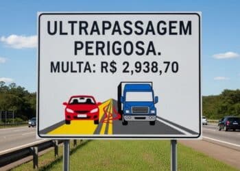 Nova lei estipula multa de R$ 2.934,70 e suspensão de 12 meses para ultrapassagem perigosa