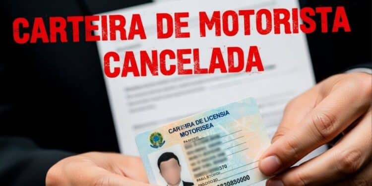 Com nova lei em vigor, carteiras de habilitação de motoristas desta lista foram canceladas de forma definitiva