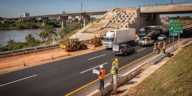 Duplicação da BR-101 em Sergipe avança com R$ 55 milhões e 25,5 km de pistas duplicadas