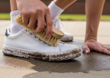 Adeus produtos caros: essa solução limpa tênis brancos, reduz odores e preserva o material