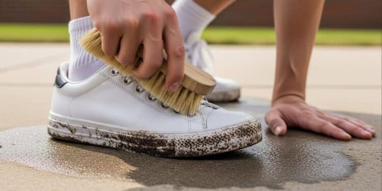 Adeus produtos caros: essa solução limpa tênis brancos, reduz odores e preserva o material