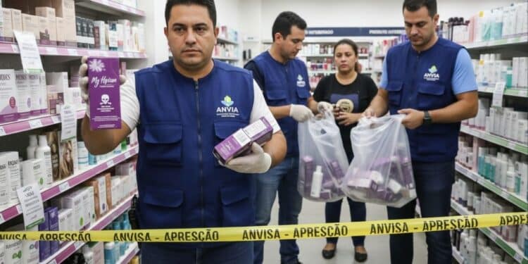 Recolhimento e suspensão da Anvisa no alisante My Horizon por falta de registro