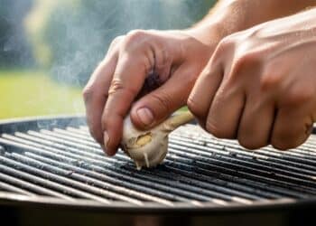 Esse truque com alho na grelha realça o sabor do churrasco e facilita até na hora de limpar
