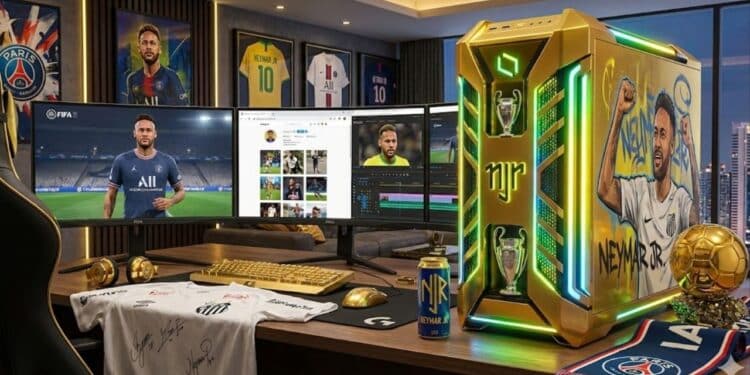Quanto custa cada peça do novo computador de Neymar Jr. de R$ 48 mil equipado com RTX 5090 e Ryzen 9 9950X3D