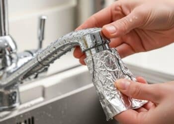 Veja como o papel alumínio pode ajudar a remover o calcário e recuperar o brilho da torneira