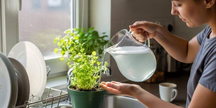 Água usada na cozinha que iria para o ralo fortalece a horta doméstica de forma simples