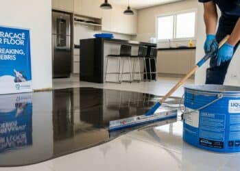 Diga adeus ao rejunte: revestimento líquido cobre o piso antigo sem quebrar nada