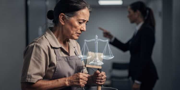 Auxiliar de limpeza chamada de “velha” e “bruxa” garante R$ 25 mil após provar etarismo na Justiça