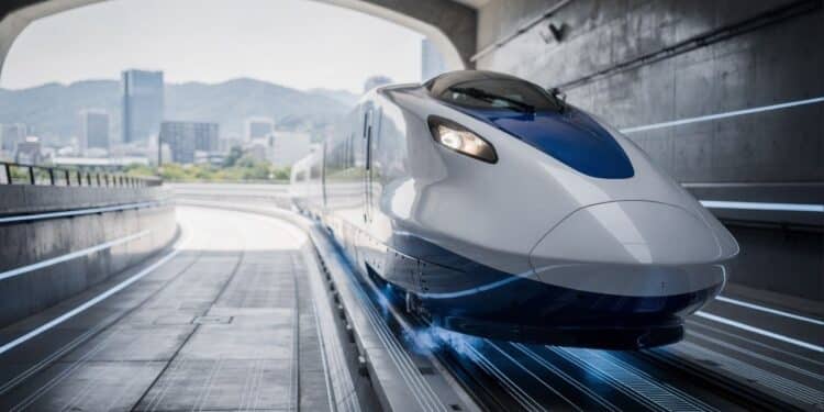 Trem que flutua a 600 km/h desafia rios e túneis, com investimento na casa dos R$ 305 bilhões em um projeto histórico