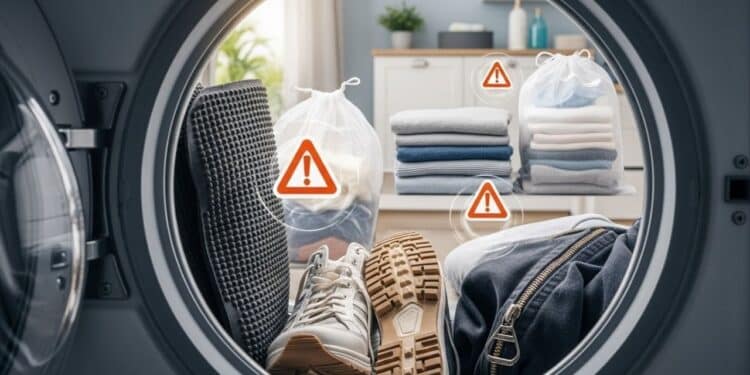 6 itens que parecem inofensivos, mas nunca devem ir na máquina de lavar se você quiser evitar prejuízo e roupas estragadas