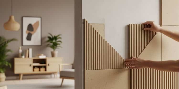 Adeus ao gesso liso: por que tanta gente está trocando o acabamento por placas reutilizáveis feitas em casa