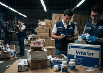 Suplementos falsificados com a marca Vitafor é apreendido pela Anvisa