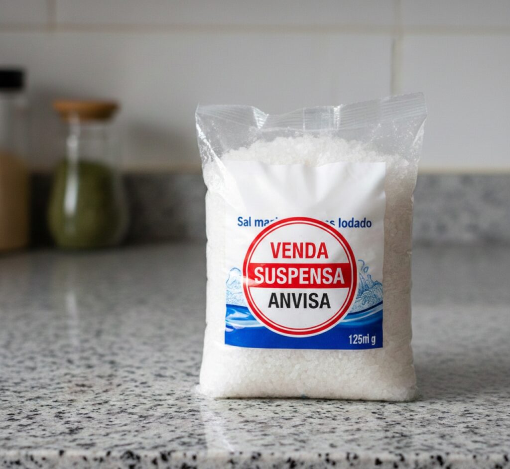 Sal grosso de marca conhecida em todo o Brasil é suspensa e deve ser recolhida imediatamente