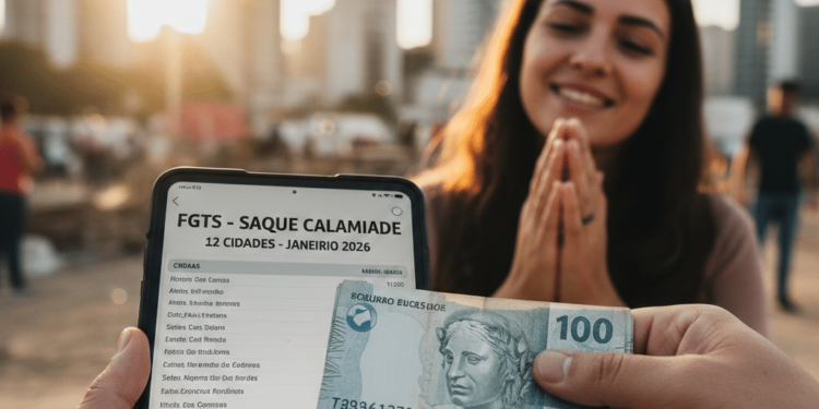 Governou liberou a lista das 12 cidades que vão receber o saque calamidade do FGTS em janeiro de 2026