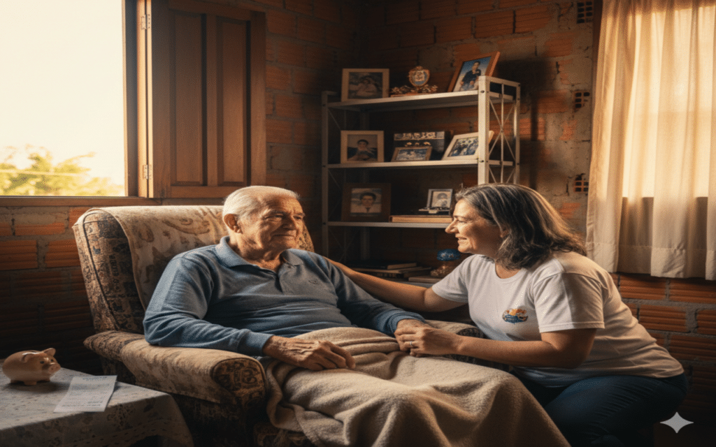 Governo anuncia benefício de R$ 810,50 mensais para brasileiros dessa lista de municípios que cuidam de idosos em casa