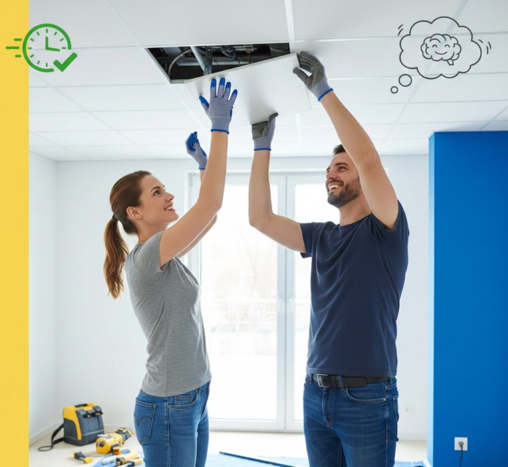 É o fim do teto de gesso: novo tipo de revestimento é mais barato e ajuda em reformas rápidas sem sujeira em 2026