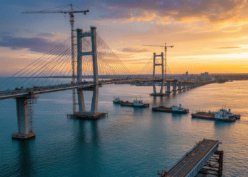 NOVA megaponte de Guaratuba de R$ 400 milhões, com 1,24 km e quatro faixas promete acabar com as balsas e ficar pronta em 2026