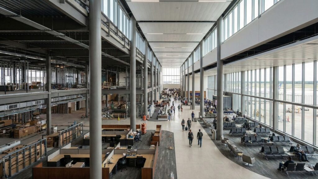 Obra bilionária em aeroporto promete bagagens mais rápidas e menos filas até 2030
