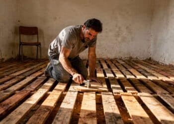 Adeus ao drywall frágil: por que cresce o uso de pallets reutilizados de madeira e plástico reciclado na construção civil