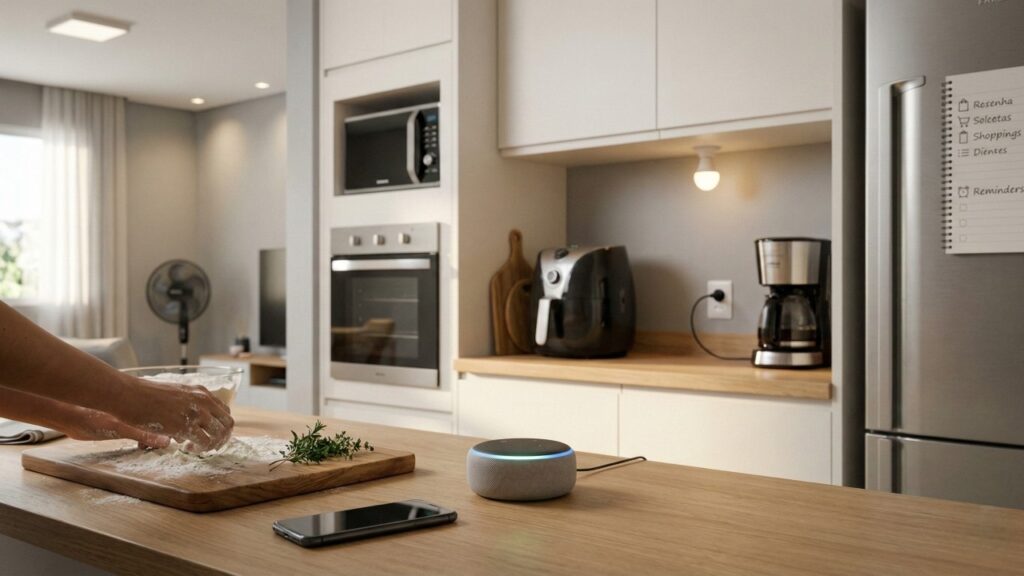 Adeus dedos sujos no celular: essa nova tecnologia organiza receitas e cronômetros só com a sua voz