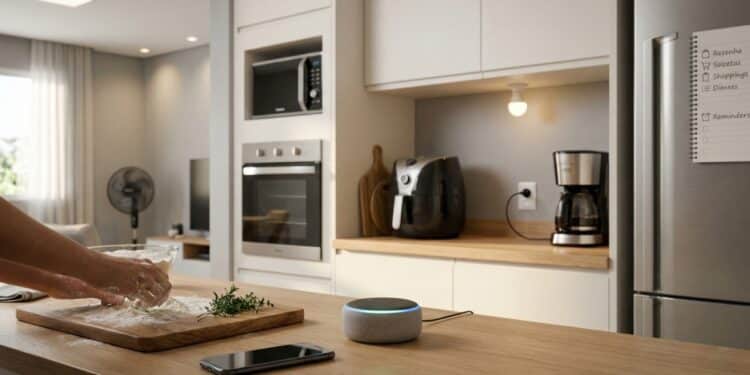 Adeus listas de papel: essa assistente de voz cria lembretes, controla a casa e ainda evita que o jantar queime no fogão