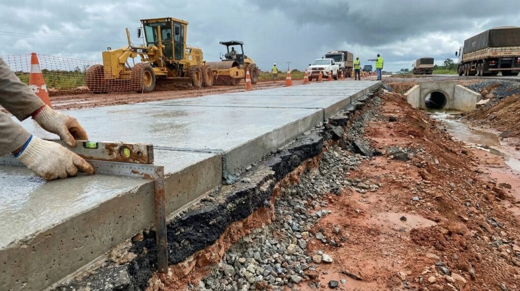 Trecho da BR-222 no Maranhão recebe R$ 622 milhões em obras com concreto e drenagem para impulsionar segurança