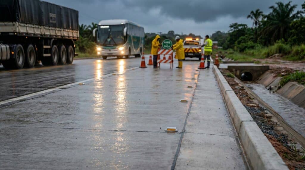 Trecho da BR-222 no Maranhão recebe R$ 622 milhões em obras com concreto e drenagem para impulsionar segurança