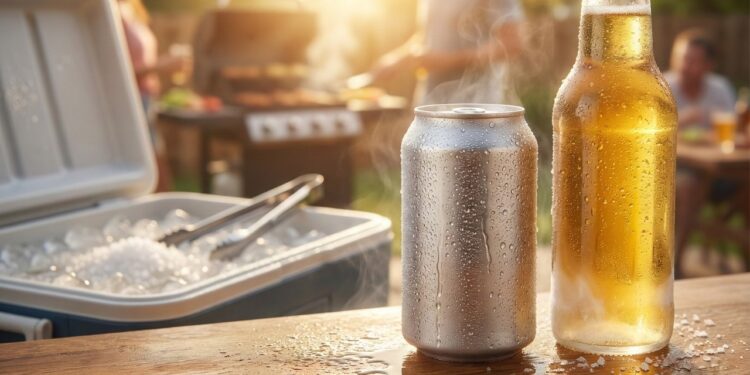 Como gelar cerveja em 5 minutos com água e sal grosso sem correr risco de congelar ou estourar as latas