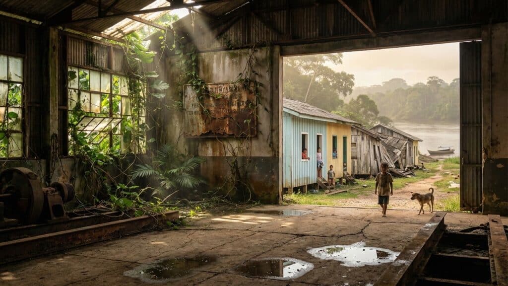 A "cidade fantasma" escondida na floresta brasileira, fundada em 1928, hoje encanta visitantes como museu ao ar livre