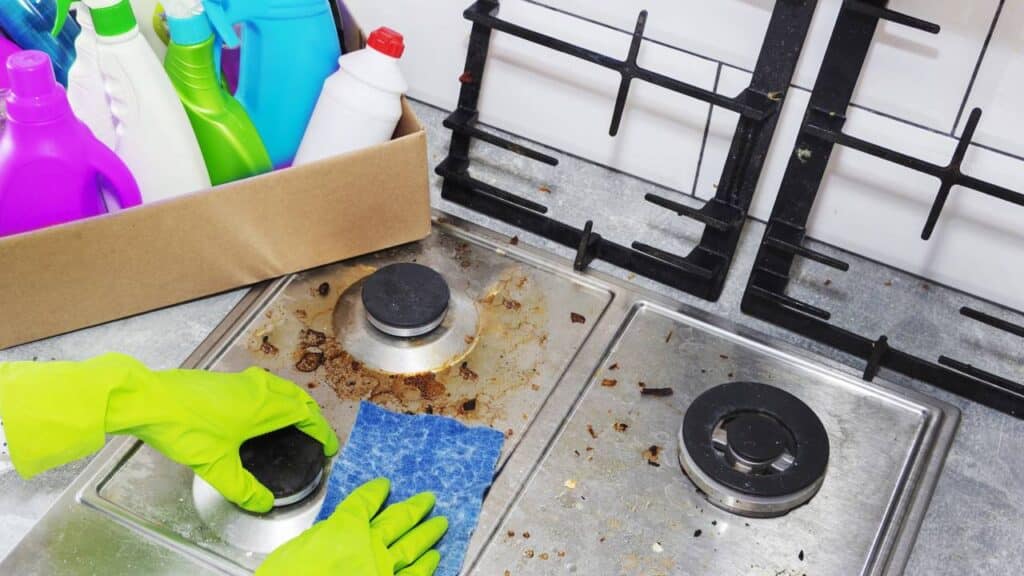 Essa combinação caseira deixa as bocas do fogão limpas, brilhando e livres de crostas pesadas