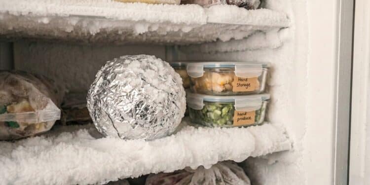 Esse truque com papel-alumínio faz o congelador descongelar mais rápido e sem danificar nada